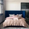 Svetanya Jacquard Bedding Set Queen King Size Cotton Comforter Cover Sheet Pillowcase