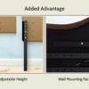 Headboards for Queen Size Bed, Upholstered Button Tufted Bed Headboard, 12 Adjustable Positions Queen Headboard Only, Wall Mount - Image 6