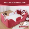 Toddler Bed, Child Bed for Kids with Extra Safty Broad, Standard Crib Size Toddler Bed, Certified Fabric Toddler Beds,Toddler - Image 2