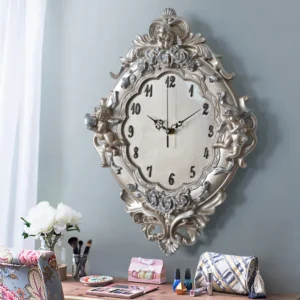 European -style clock hanging clock living room Creative resin art clock hotel beauty salon watches watches